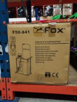 1 X FOX F40-841 DUST EXTRACTOR - 1 HP - ( 240 VOLT ) - BAG SIZE 80 LITRES - FILTRATION 35