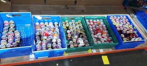 200+BRAND NEW MIX DRINK LOT CONTAINING - FANTA ORANGE - MOUNTAIN DEW - DR PEPPER - PEPSI MAX - KA