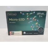 20 X LUMINEO 189 LED MICRO LED STRING LIGHTS - MULTI-COLOURED- 3 METER