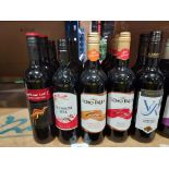 17 PIECE BRAND NEW MIXED RED WINE LOT CONTAINING ECHO FALLS IN VARIOUS FLAVOURS - BLOSSOM HILL -