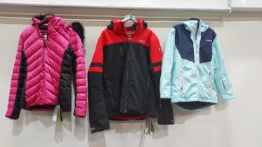 5 X MIXED KIDS SKI COAT LOT CONTAINING NEVICA SKI COATS AND CAMPRI SKI COAT IN VARIOUS SIZES,