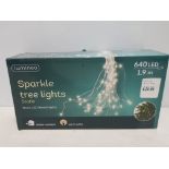 21 X LUMINEO 640 LED SPARKLE TREE LIGHTS - STATIC - MICRO LED BUNCH LIGHTS - IN WARM WHITE