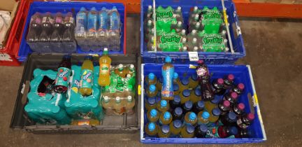 100+ PIECE MIXED BRAND NEW DRINKS LOT CONTAINING - RIBENA 500ML - LUCOZADE SPORT 500ML - OASISI