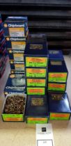 4000 + PIECE BRAND NEW MIXED LOT CONTAINING ZINK AND YELLOW PASSIVATED CSK SINGLE THREAD SCREW 4.5 X