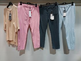 10 PIECE MIXED BRAND NEW RIANI CLOTHING LOT CONTAINING PANTS, CHINOS, JOGGERS, KNITTED JUMPER AND