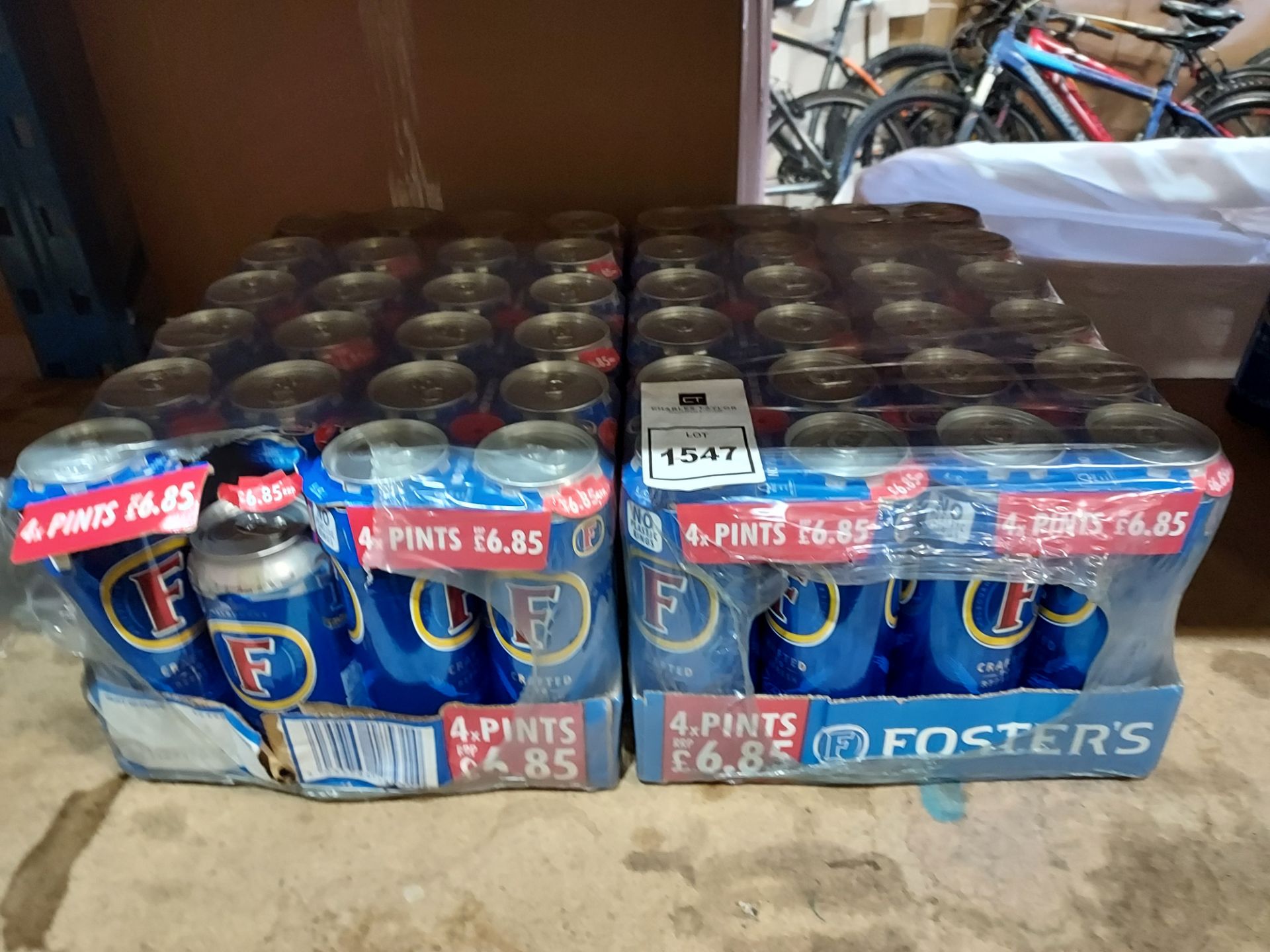 48 X BRAND NEW CANS OF FOSTERS - 47X 568ML 1X 440ML
