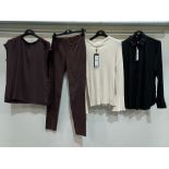 10 PIECE MIXED BRAND NEW RIANI CLOTHING LOT CONTAINING DENIM JEANS - KNITTED BLOUSES - VEST - SHIRTS