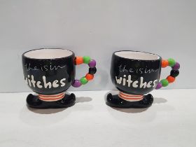 96 X BRAND NEW PREMIER 19CM WITCHES MUG IN 4 BOXES