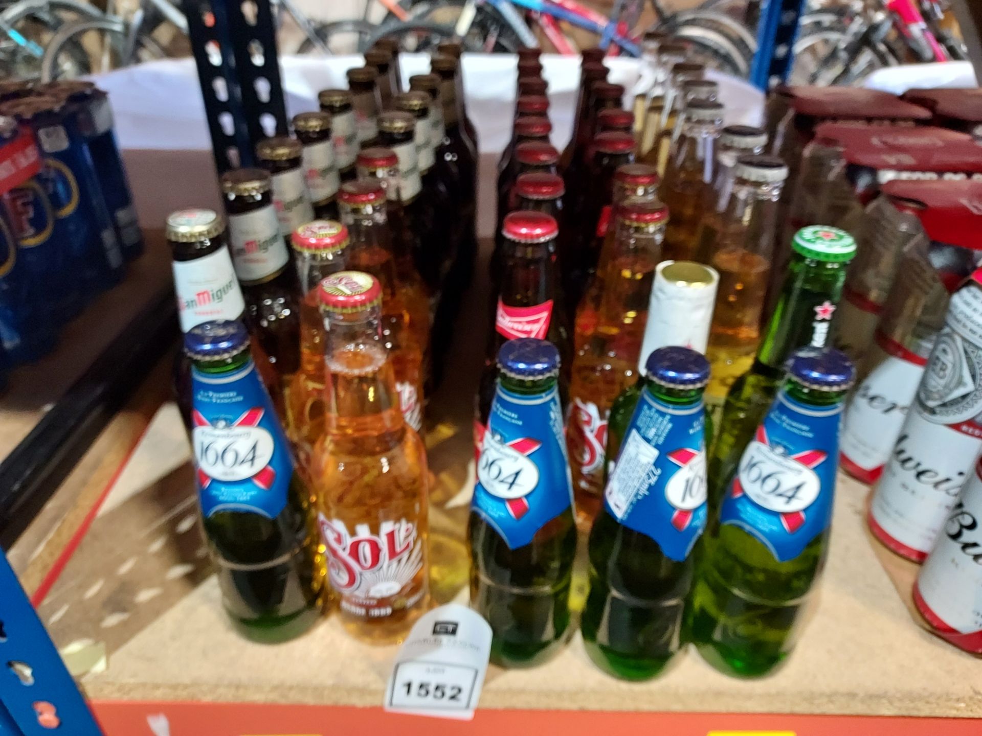 45 X BRAND NEW MIXED BEER LOT CONTAINING KRONENBOURG - SOL - STELLA ARTOIS - HEINEKEN - SAN MIGUEL -