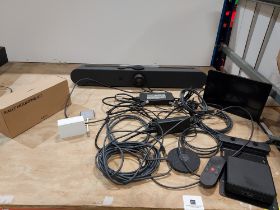 6 PIECE MIXED CONFERENCE CAM LOT CONTAINING 1 X LOGITECH BRALLY BAR MINI CONFERENCE CAMERA / 1 X