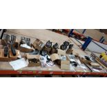 APPROX 24 PIECE MIXED CAR PARTS LOT CONTAINING UNIVERSAL DOUBLE TWIN EXHAUST TIP STAINLESS STEEL -