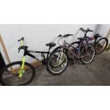 3X MIXED BIKE LOT, CONTAINING APOLLO PHAZE, INTUITION REFLEX,, X-RATED BMX