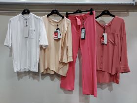 10 PIECE MIXED BRAND NEW RIANI CLOTHING LOT CONTAINING JEANS, PANTS, T-SHIRT, TROUSERS, BLOUSES, ETC