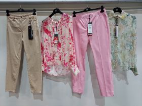 10 PIECE MIXED BRAND NEW RIANI CLOTHING LOT CONTAINING PANTS, SKIRT, SHIRT, BLOUSE, ETC IN MIXED