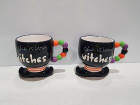 96 X BRAND NEW PREMIER 19CM WITCHES MUG IN 4 BOXES