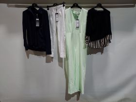 10 PIECE MIXED BRAND NEW RIANI CLOTHING LOT CONTAINING DRESSES, KNITTED JUMPER, BLOUSES, SKIRT,