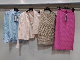 10 PIECE MIXED BRAND NEW RIANI CLOTHING LOT CONTAINING SKIRTS, DRESS, VESTS, KNITTED JUMPERS AND