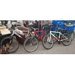 4X MIXED BIKE LOT, CONTAINING, 1X ALEX IDAHO, 1X RALEIGH MANTARAY, 1X CHALLENGE CONQUER, APOLLO