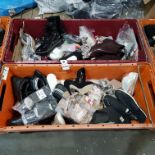 50 X MIXED SHOE LOT CONTAINING JACK WILLS SLIDERS - STUDIO SLIDERS - STUDIO WEDGES - M ANKLE BOOTS -