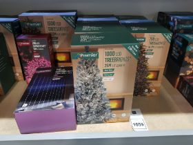 10 PIECE BRAND NEW MIXED PREMIER LIGHTS LOT CONTAINING 1 X 1500 LED TREEBRIGHTS / 4 X 1000 LED