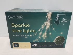 20 X LUMINEO 672 SPARKLE TREE LIGHTS - MICRO LED - IN WARM WHITE