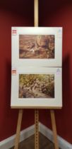 2 X PRINTS SIGNED BY PAUL MONTEAGLE RUM TUGGER 69/850 LAZY AFTERNOON 502/850 RRP 98 H 46CM X W 59.