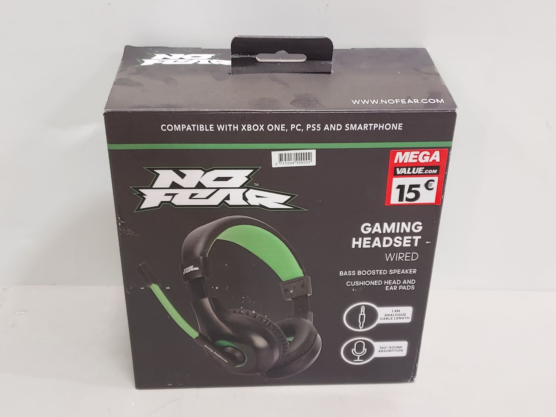 32 X BRAND NE NO FEAR GAMING HEADSET WIRED BASS BOOSTED HEADSETS WITH MICROPHONE