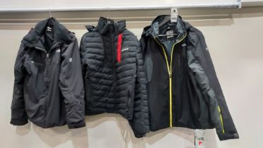 3X MIXED NEVICA SKI COAT LOT CONTAINING - 1X BRAND NEW NEVICA MERIBEL COAT SZIE XL - 1X BRAND NEW