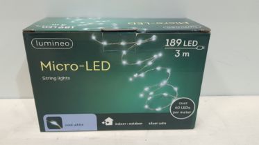 47 X LUMINEO 189 LED 3m COOL WHITE STRING LIGHTS