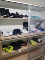 16 PIECE MIXED SHOE LOT CONTAINING ADIDAS FOOTBALL BOOTS, PUMA FOOTBALL BOOTS, ADIDAS GOLETTO