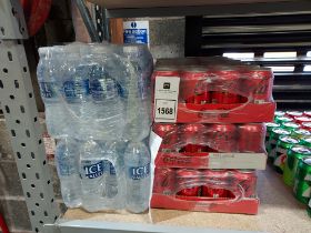 120 X BRAND NEW MIXED DRINKS LOT TO INCLUDE COCA COLA ZERO 330ML - ICE VALLEY SPRING WATER 500ML