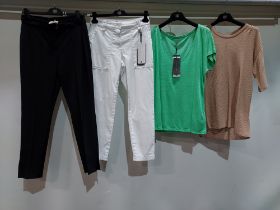 10 PIECE MIXED BRAND NEW RIANI CLOTHING LOT CONTAINING JEANS, TOPS, KNITTED BLOUSE, SHIRT AND