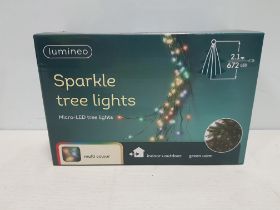 22 X LUMINEO 672 SPARKLE TREE LIGHTS - MICRO LED - MULTICOLOURED