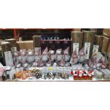 80 + PIECE MIXED PREMIER DECORATIONS LOT CONTAINING SET OF 4 CANDY CANE PATH LIGHTS WITH RED) /