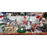 65 + PIECE MIXED PREMIER DECORATIONS LOT CONTAINING 1.5 M LED BALL TREE / PAPER DIORAMA WOODLAND