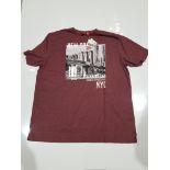 18 X BRAND NEW DUKE D555 WESLEY RED WINE T-SHIRT IN SIZE 2XL (TOTAL RRP £324)