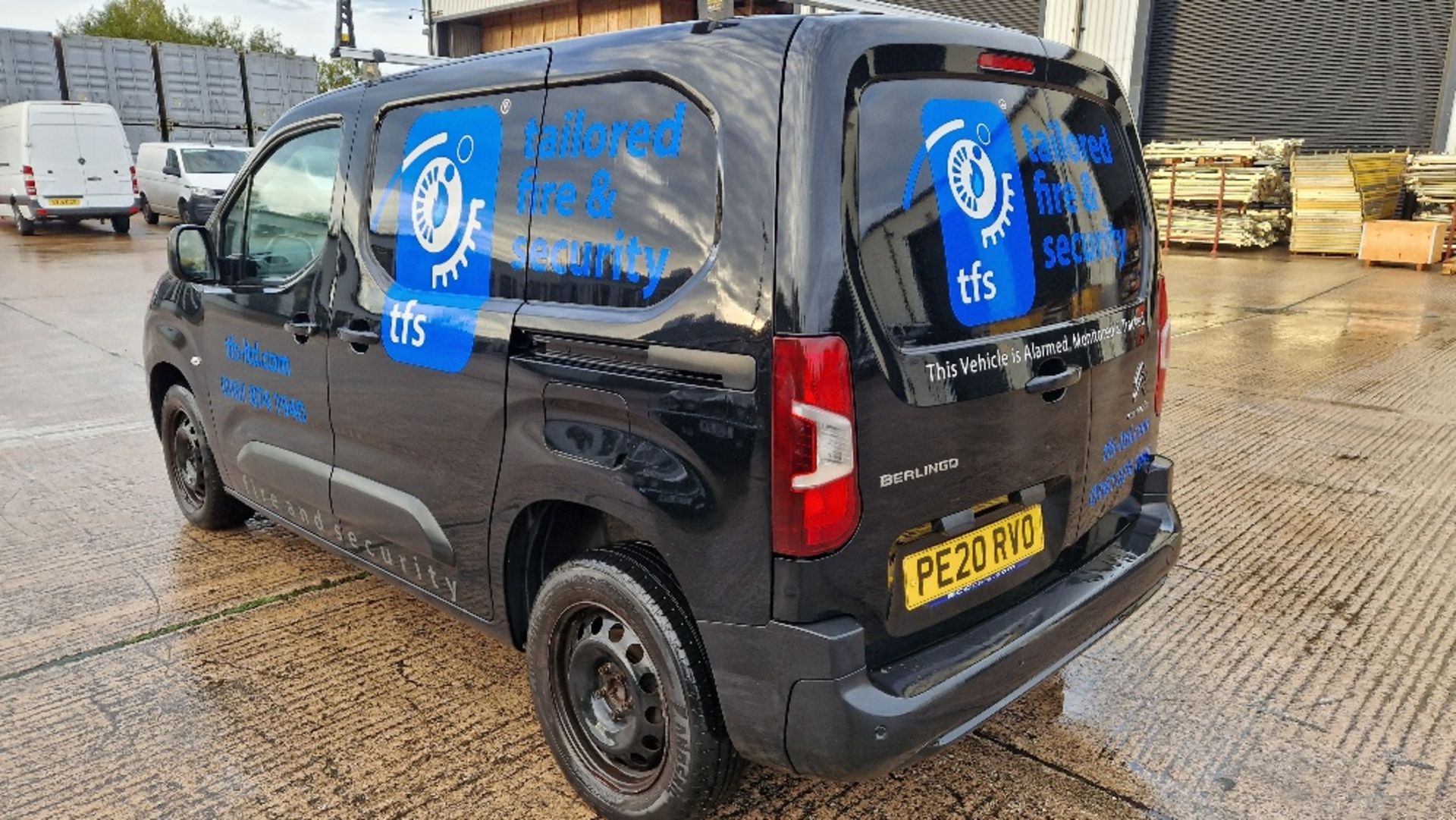 BLACK CITROEN BERLINGO 1000 ENTERPRISE BH DIESEL PANAL VAN 1500CC FIRST REGISTERED 10/08/2020 REG: - Image 3 of 8