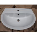 22 X BRAND NEW MITO WASH BASIN IN WHITE ON 1 PALLET