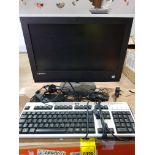 1 X LENOVO ( V310Z) - 19.5 INCH SCREEN - ALL IN ONE PC - INCLUDES POWER LEAD . HP KEYBOARD AND