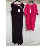 4 X BRAND NEW MIXED DRESS LOT CONTAINING 2X GINA BACCONI PARTYS DRESSES IN SIZES 20-22 - RP£250 2X