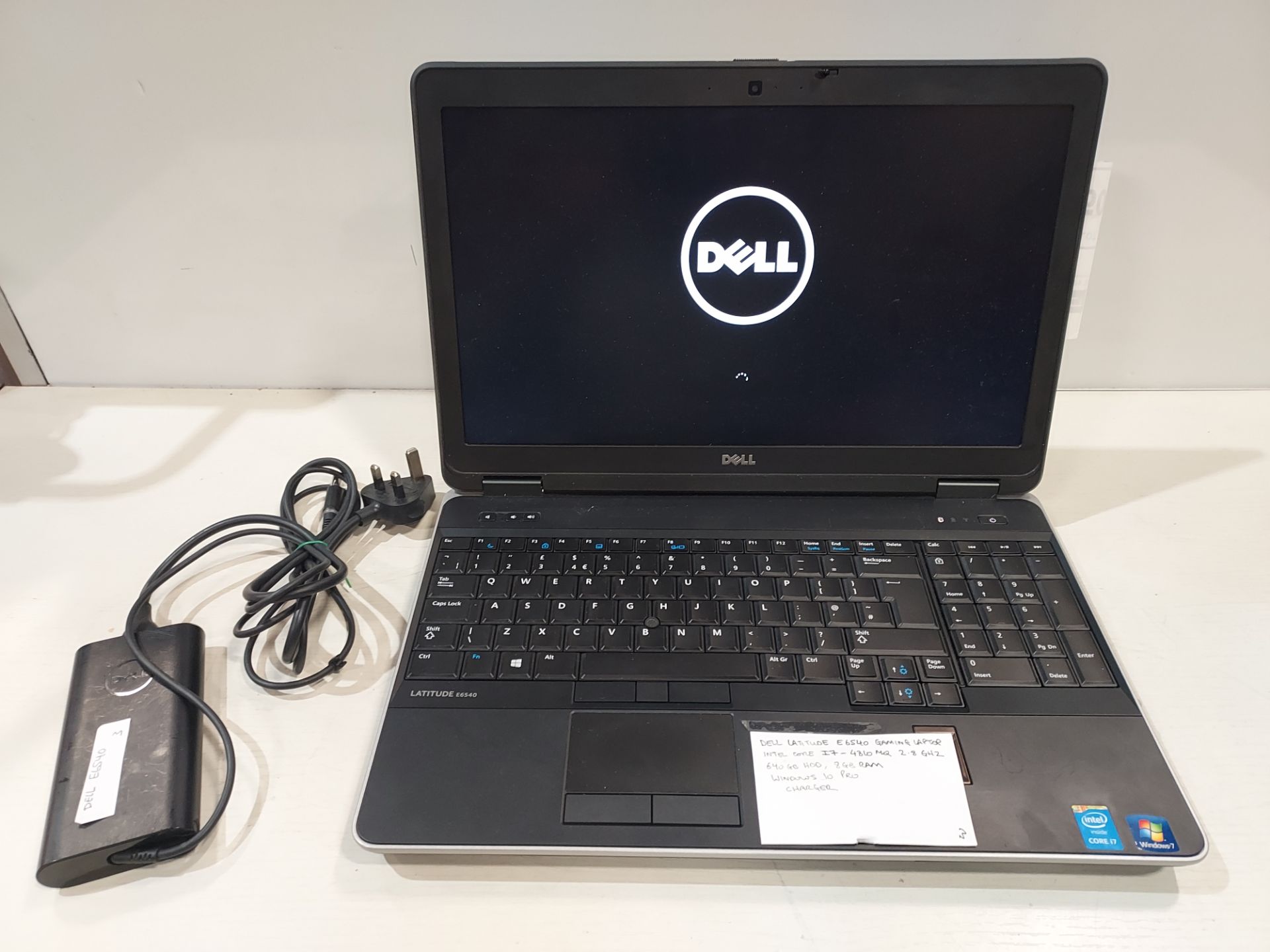 1 X DELL LATITUDE (E6540) GAMING LAPTOP - INTEL CORE I7-4810 MQ - 2.8GHZ - 640GB HDD - 8GB RAM -