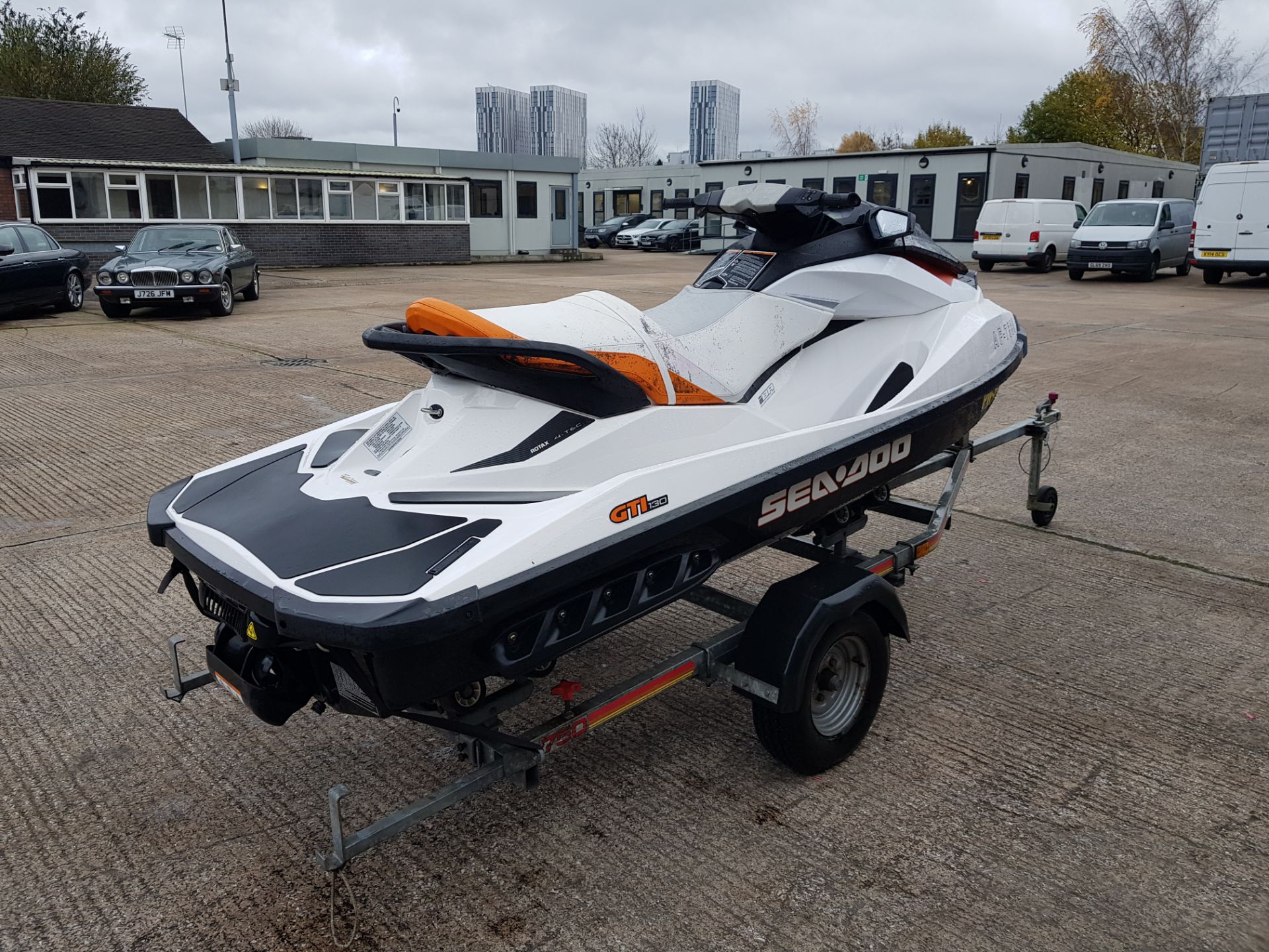 SEA DOO GTI-130 IBR - INTELLIGENT BRAKE & REVERSE ROTAX 4-TEC 2 PERSONS JET SKI WITH AN SBS TOWING - Image 3 of 6