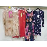 10 X BRAND NEW MIXED CLOTHING LOT CONTAINING GINA BACONI PARTY DRESS SIZE 10 £160 - DAX CLOTHING