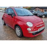 RED FIAT 500 POP 1242CC PETROL 3 DOOR HATCHBACK FIRST REGISTERED 19/6/2009 REG: DE09 XCB MILEAGE: