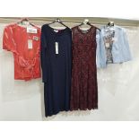 10 X BRAND NEW MIXED CLOTHING LOT CONTAINING EAST GLITTERED DRESS IN SIZE UK 10 £139 - JOLIE MOI