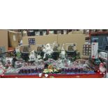 70+ PIECE MIXED CHRISTMAS DECORATIONS LOT TO INCLUDE GLITTER WATER SPINNER WITH SOUND / 2.75 METER