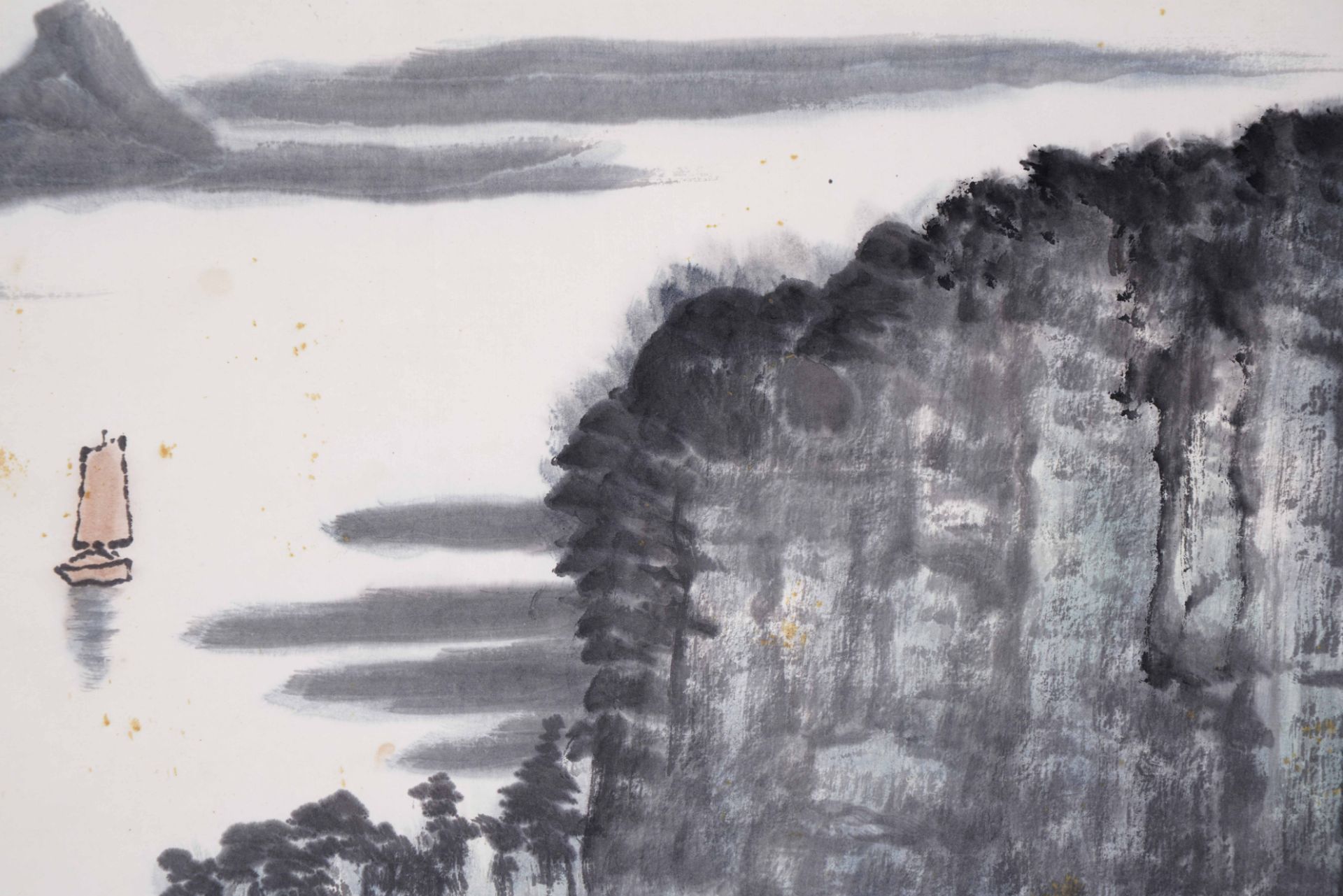 A Chinese Scroll Painting Signed Li Keran - Image 4 of 11