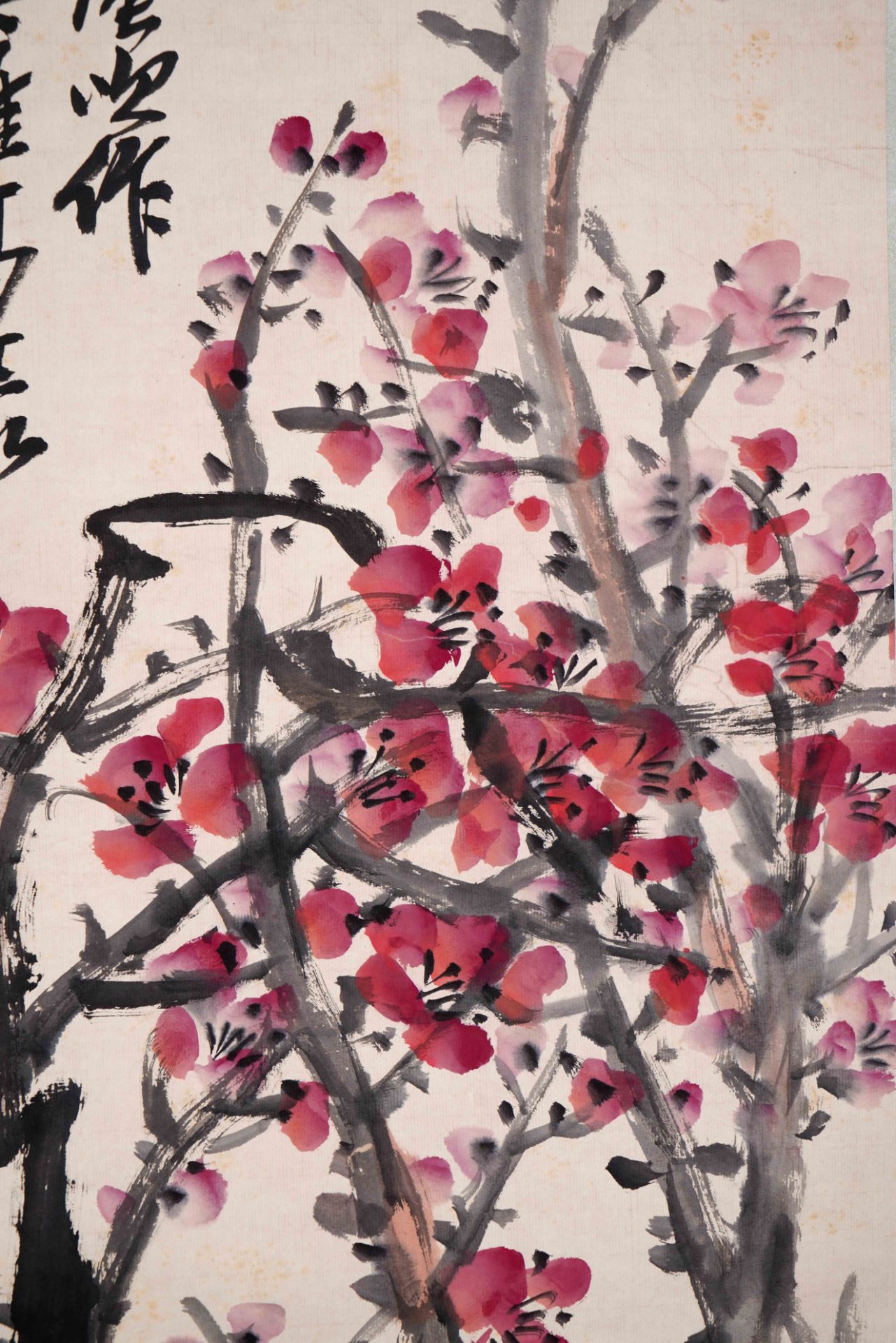 A Chinese Scroll Painting Signed Wu Changshuo - Image 6 of 9