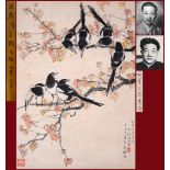 A Chinese Scroll Painting Signed Xu Beihong