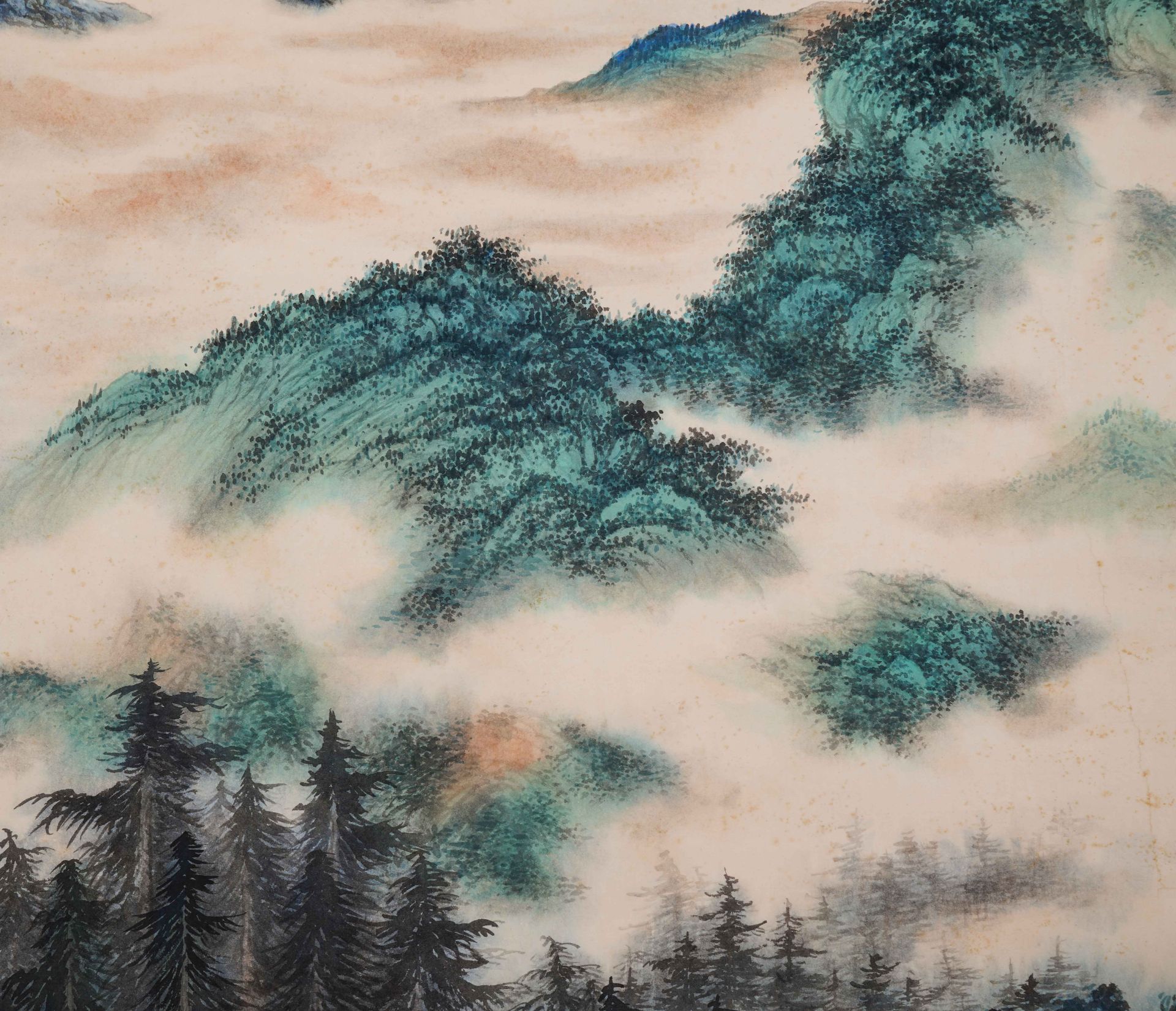 A Chinese Scroll Painting Signed Wu Hufan - Image 5 of 8